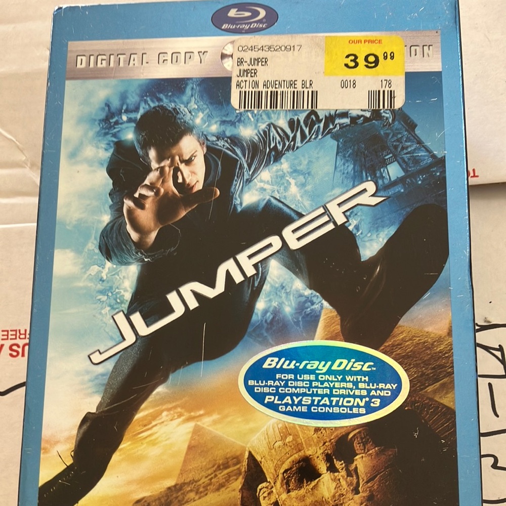 Jumper Blu-ray dvd